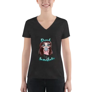 Proud Snowflake V-Neck - Meowmy