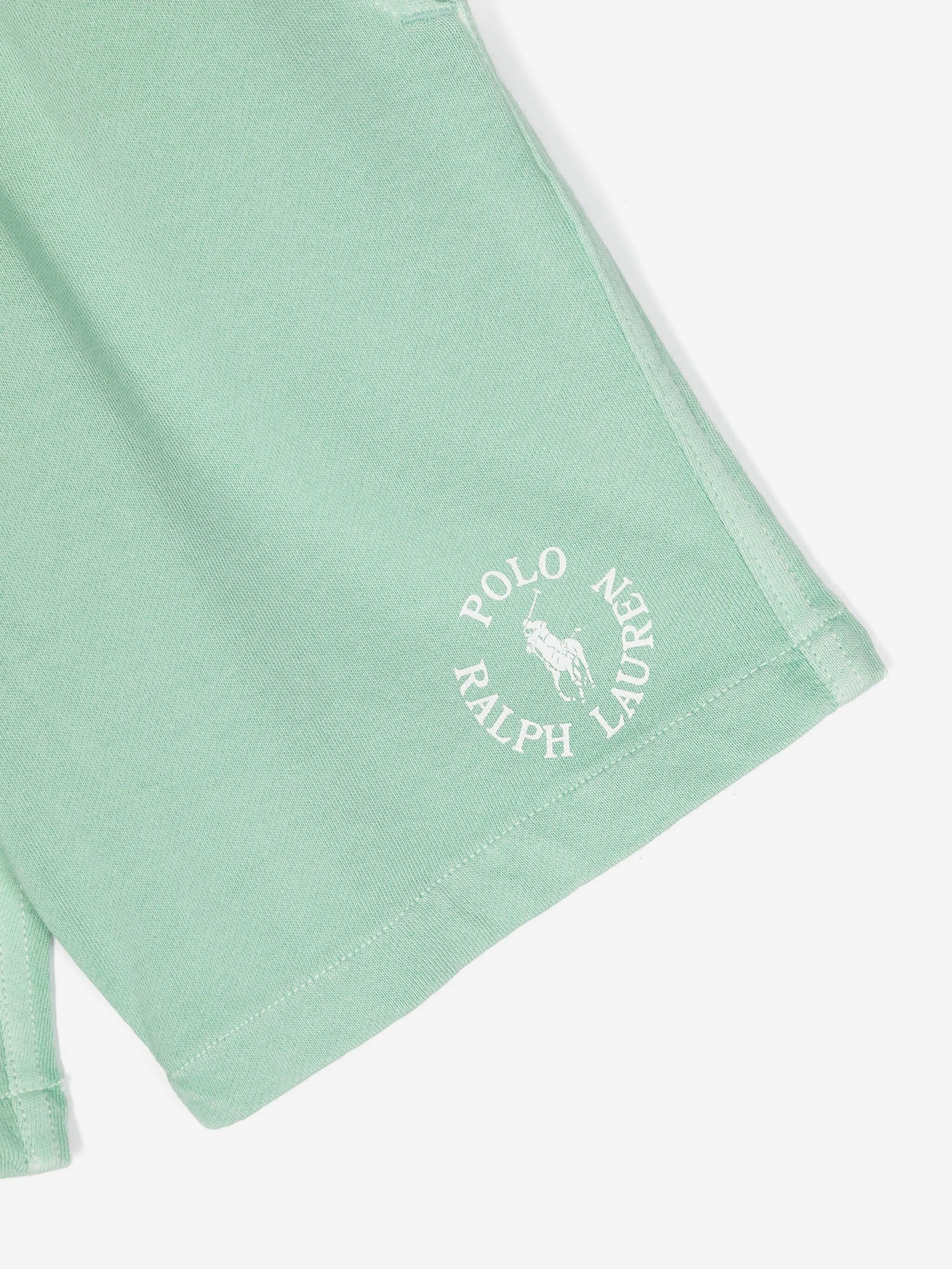 Ralph Lauren Boys Polo Logo Shorts in Green