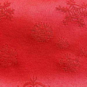 Red Jacquard Satin - 10-Yard Lot | SKU 5386 #S114