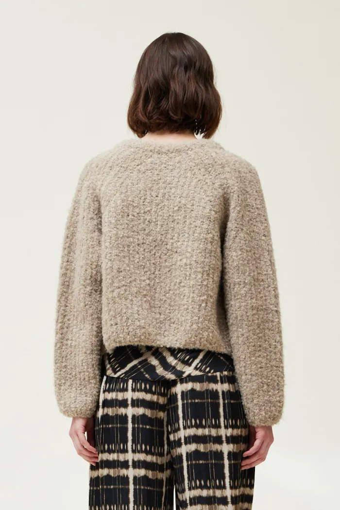 Rib Knit Cropped Cardigan