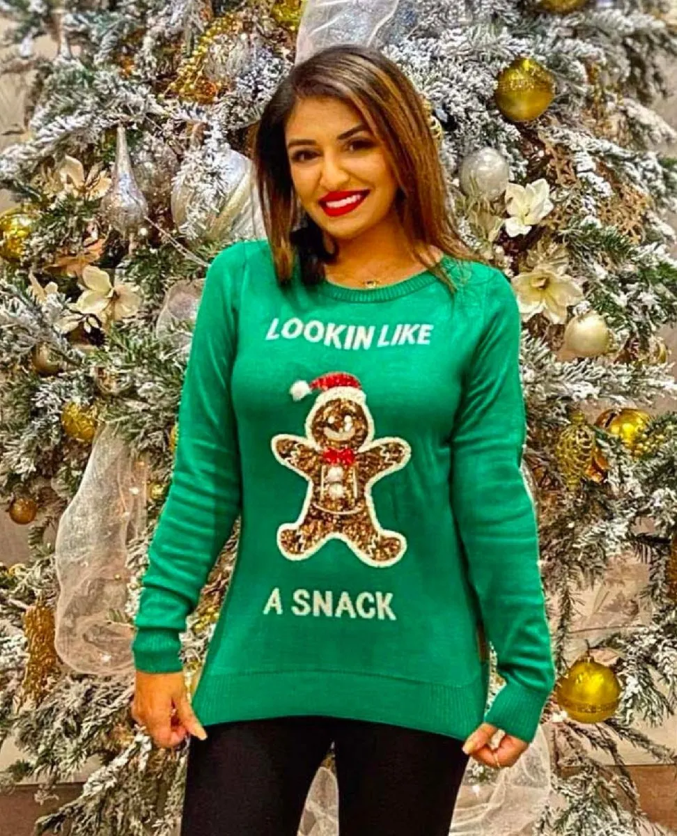 Sequin Lookin' Like a Snack Sweater