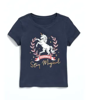 Short-Sleeve Graphic T-Shirt For Girls Dusk Navy