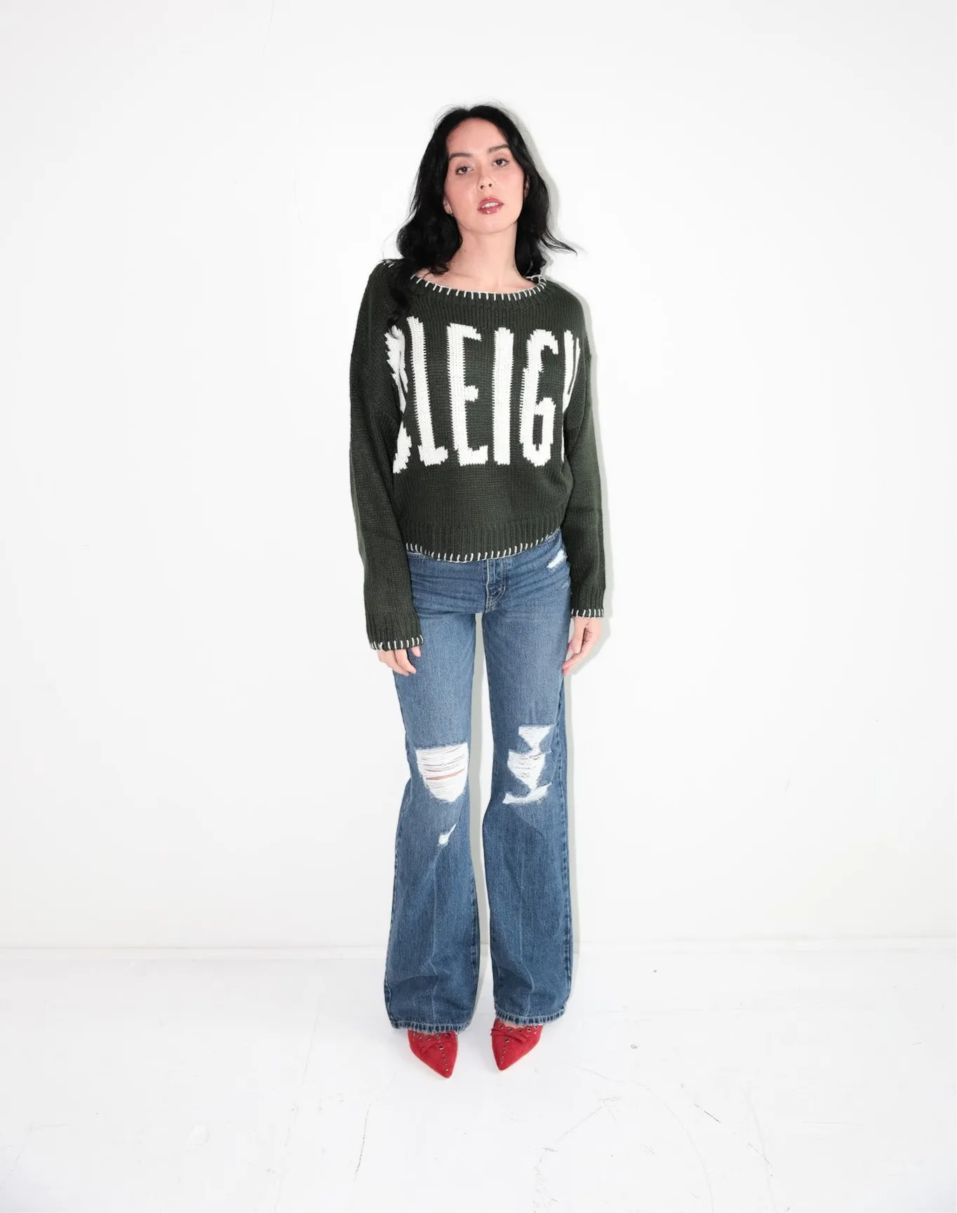 Sleigh Graphic Knit Sweater