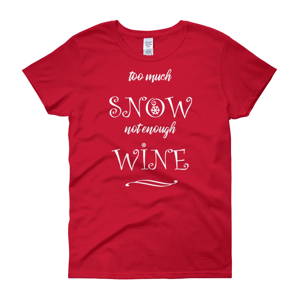 Snow & Wine Christmas Womens Tee