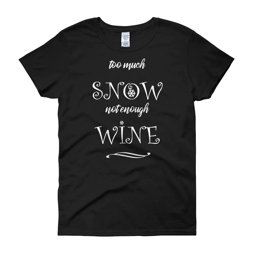 Snow & Wine Christmas Womens Tee