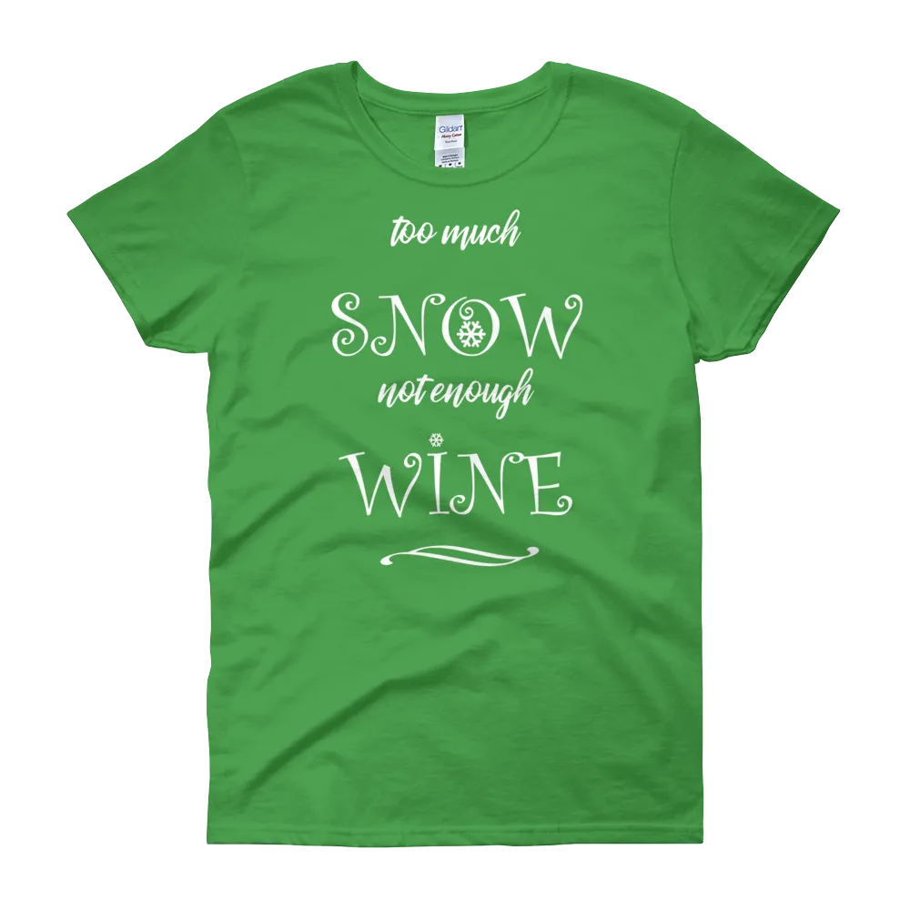 Snow & Wine Christmas Womens Tee