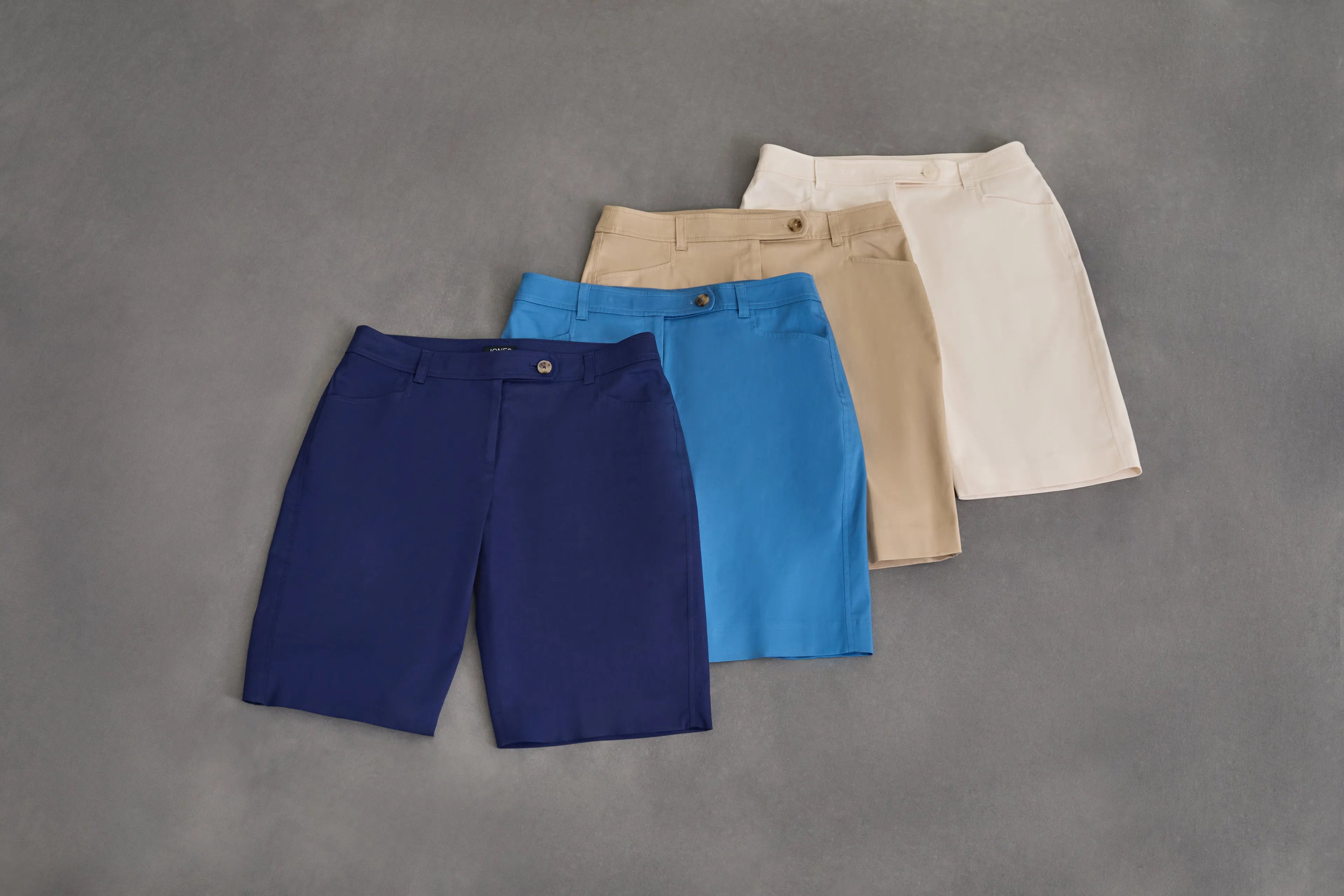 Solid Fly Front Bermuda Short