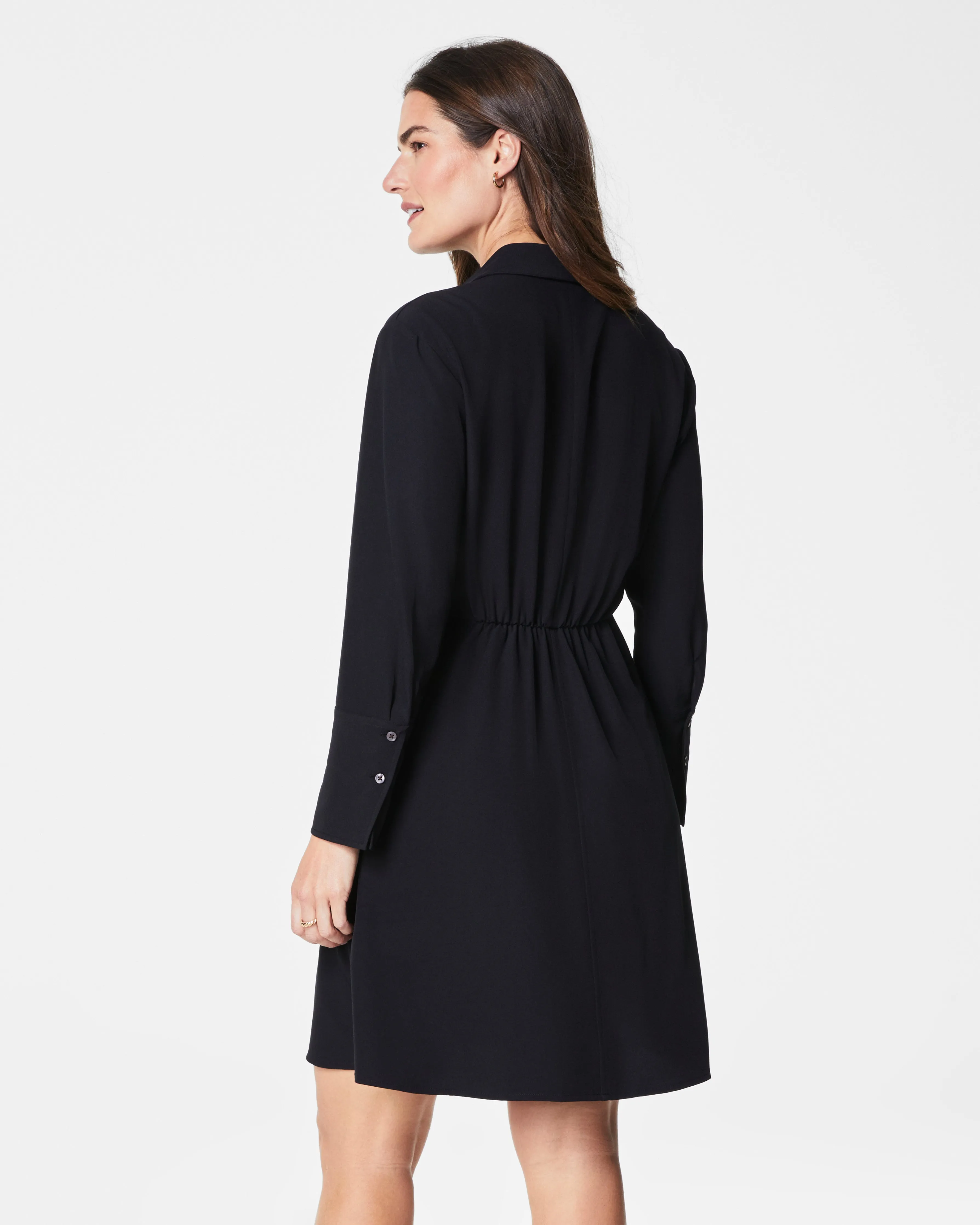 SPANX® Carefree Crepe Collared Shirt Dress