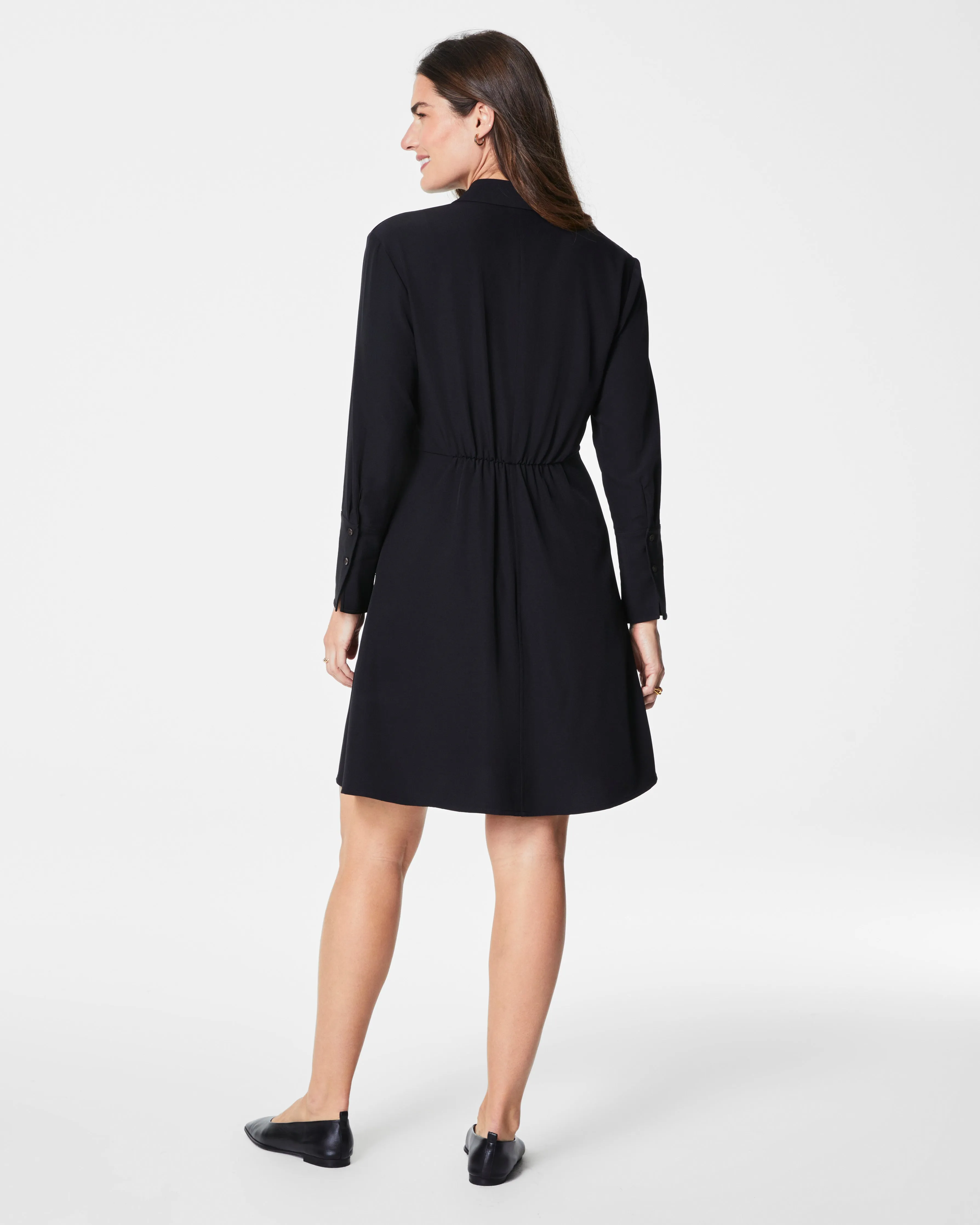 SPANX® Carefree Crepe Collared Shirt Dress