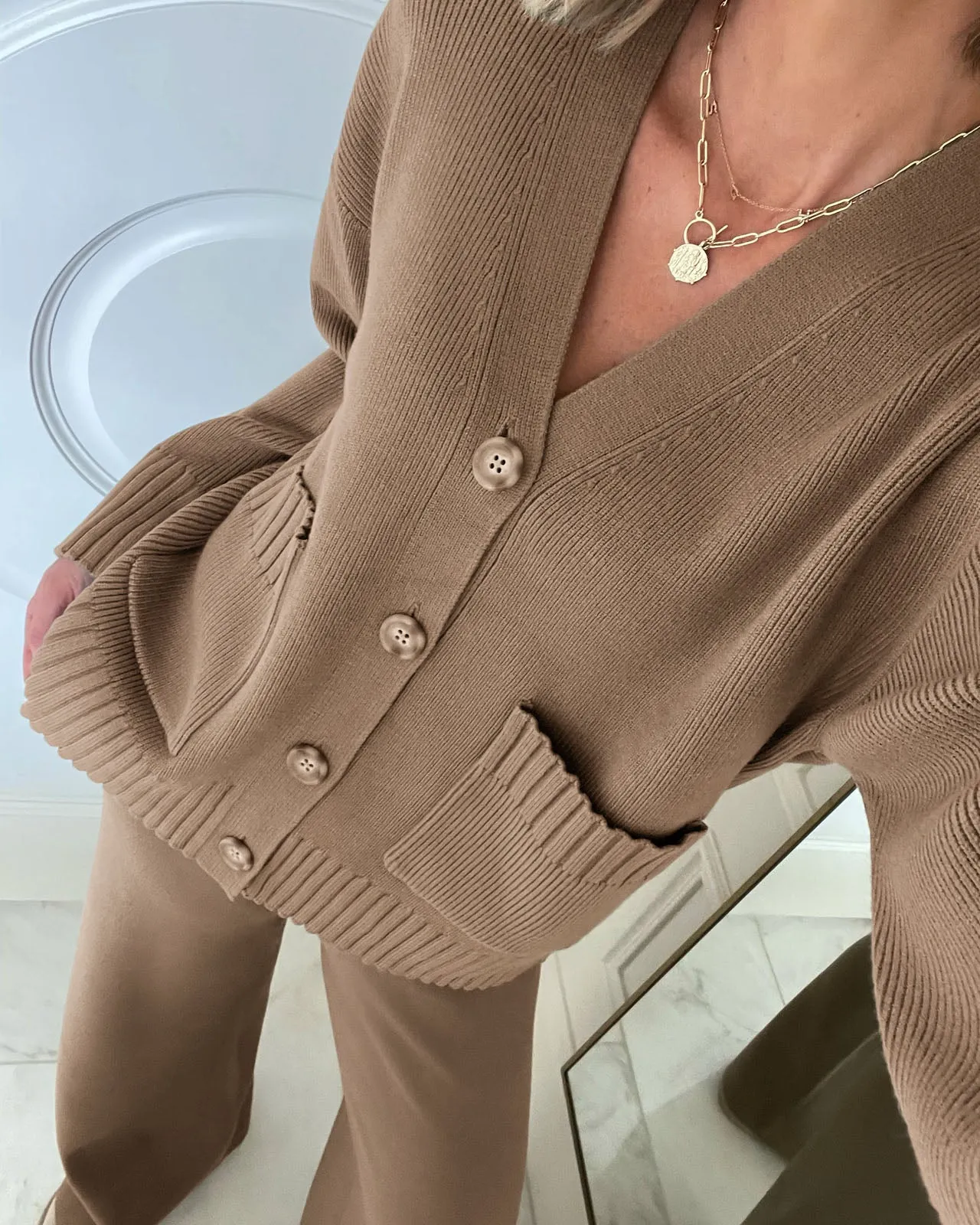 Splendid x @Cellajaneblog Button Front Cardigan