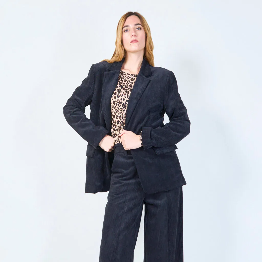 Tailored corduroy blazer wholesale