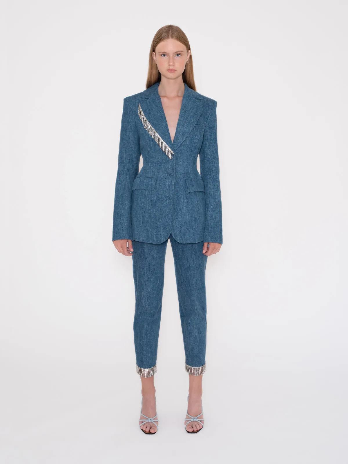 Terry Denim Blazer