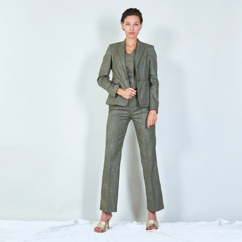 Textured tailored blazer with button details wholesale