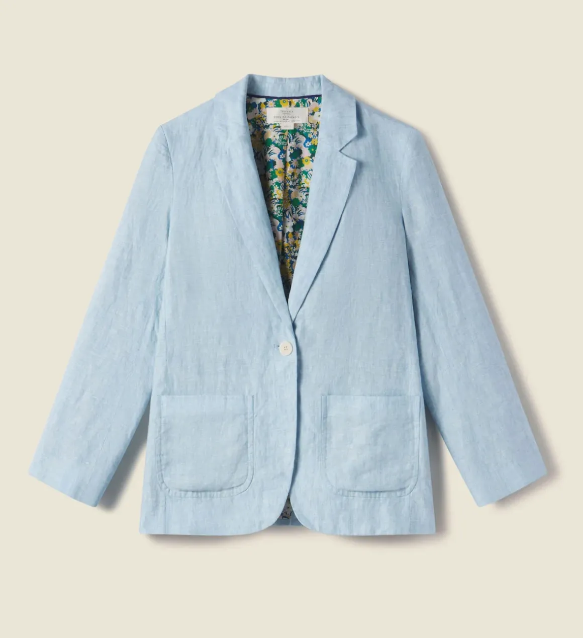 Theo Blazer ~ Sky Linen