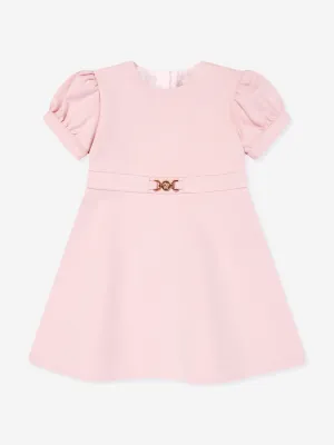 Versace Baby Girls Punto Milano Dress in Pink