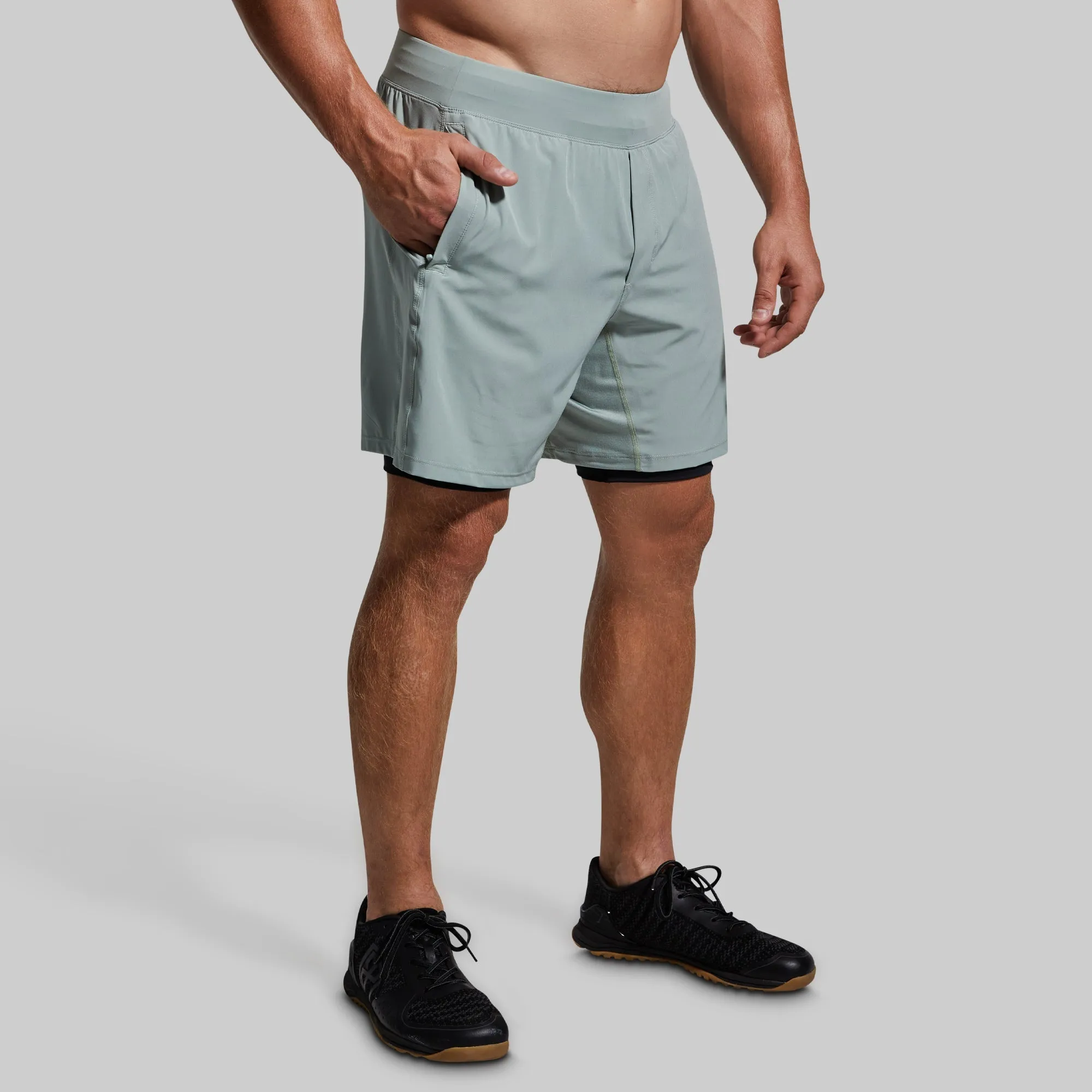 Versatile Short w/ Compression 7" (Sea Sage)