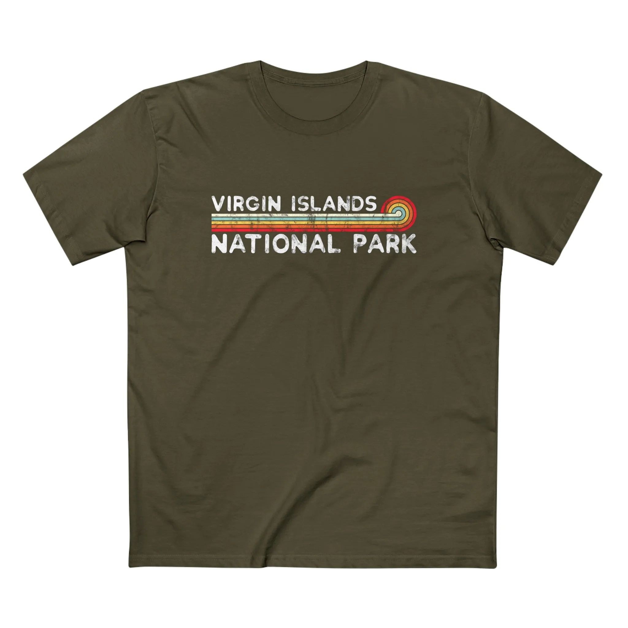 Virgin Islands National Park T-Shirt - Vintage Stretched Sunrise