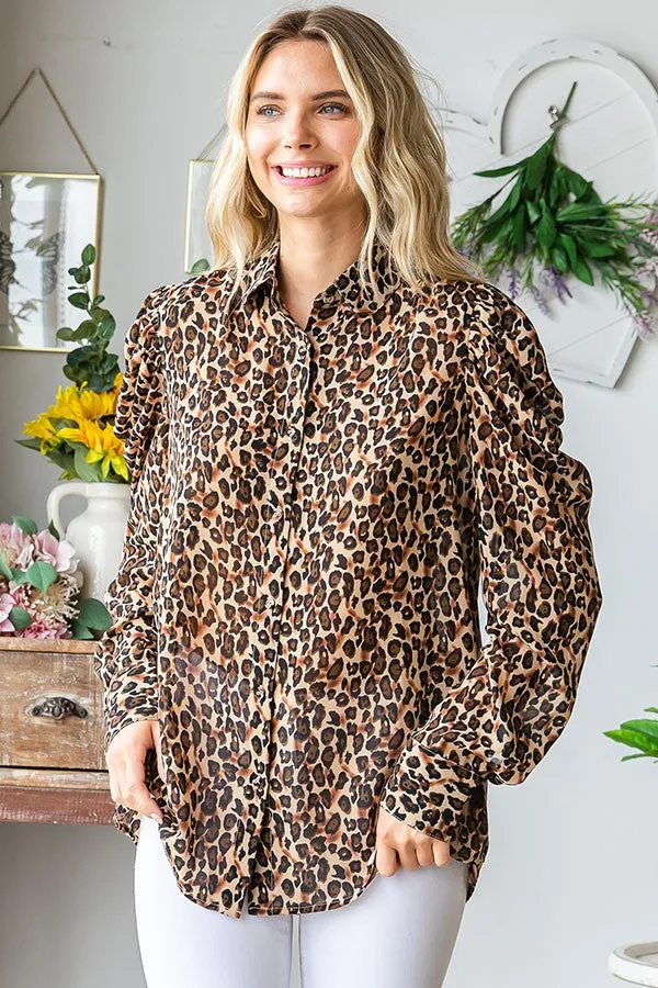 Watch Over You Leopard Blouse