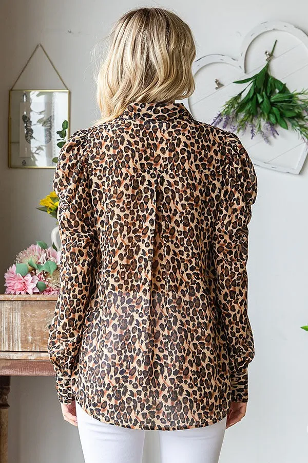 Watch Over You Leopard Blouse