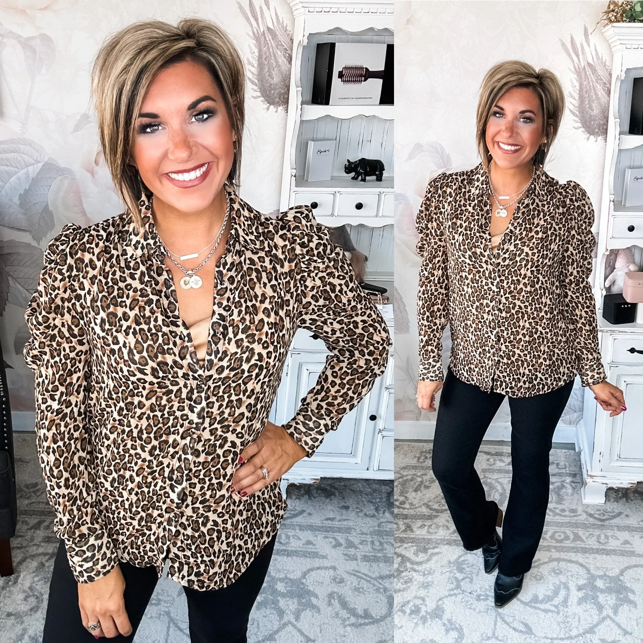 Watch Over You Leopard Blouse