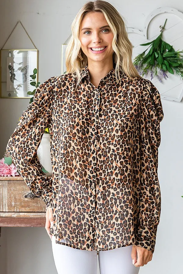 Watch Over You Leopard Blouse