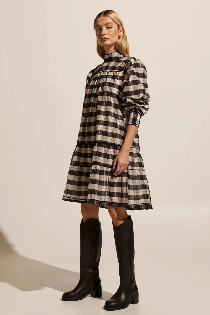 Zoe Kratzmann - Prowess Dress - Black/Ecru Check